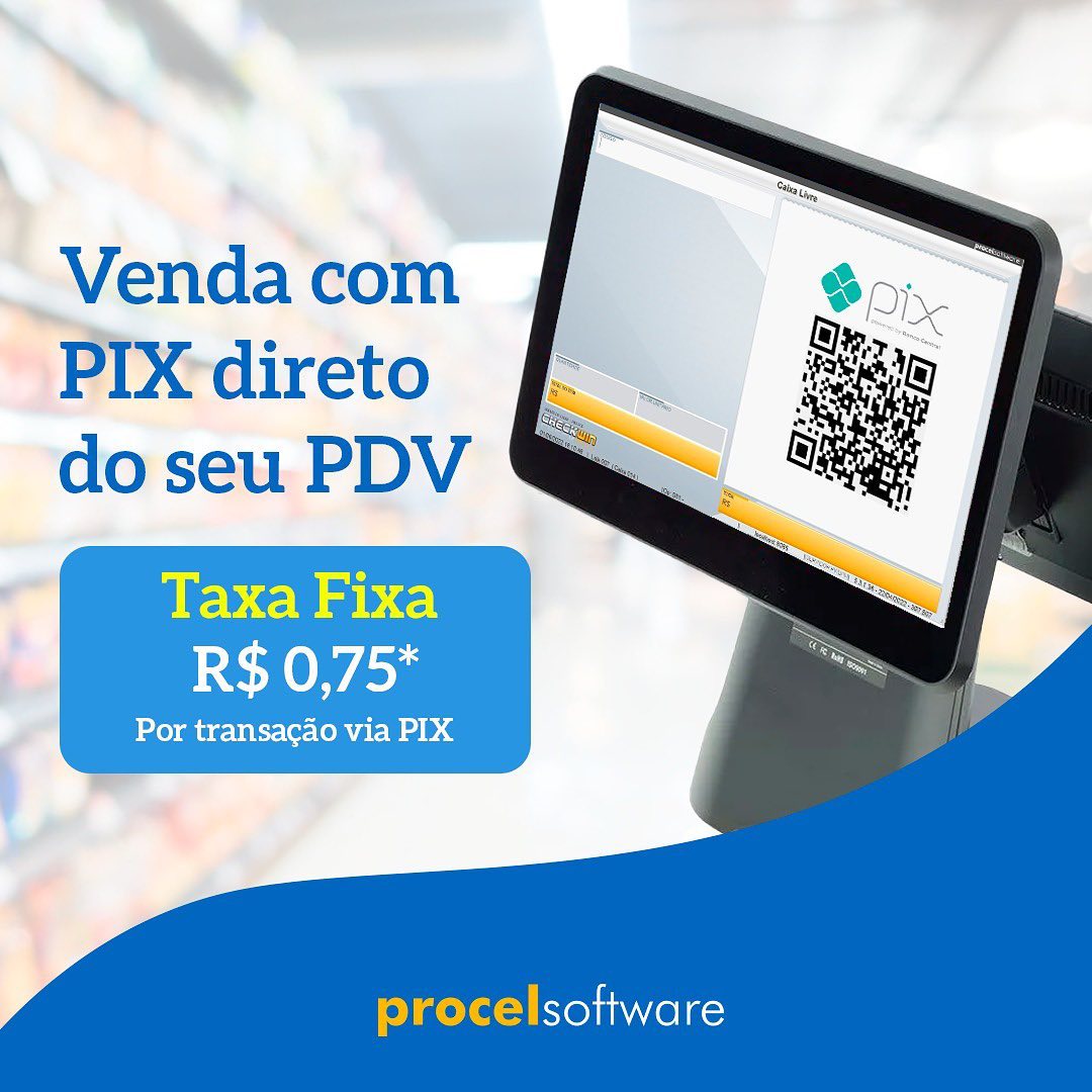 Agora você pode vender usando PIX como meio de pagamento direto no seu PDV.