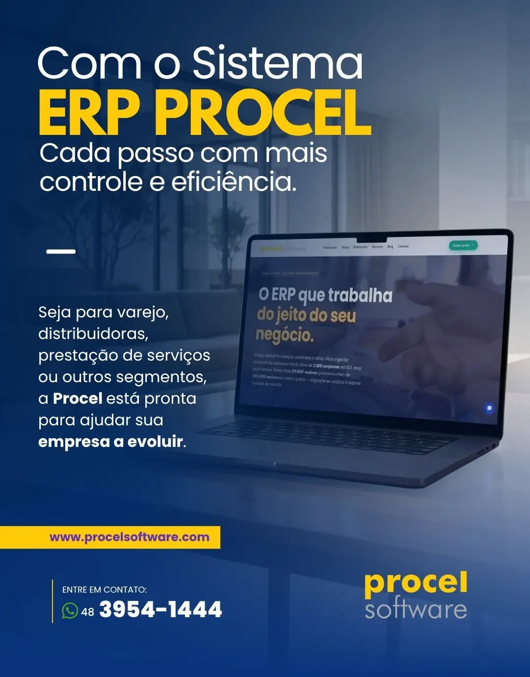 🚀 Com o Sistema ERP Procel