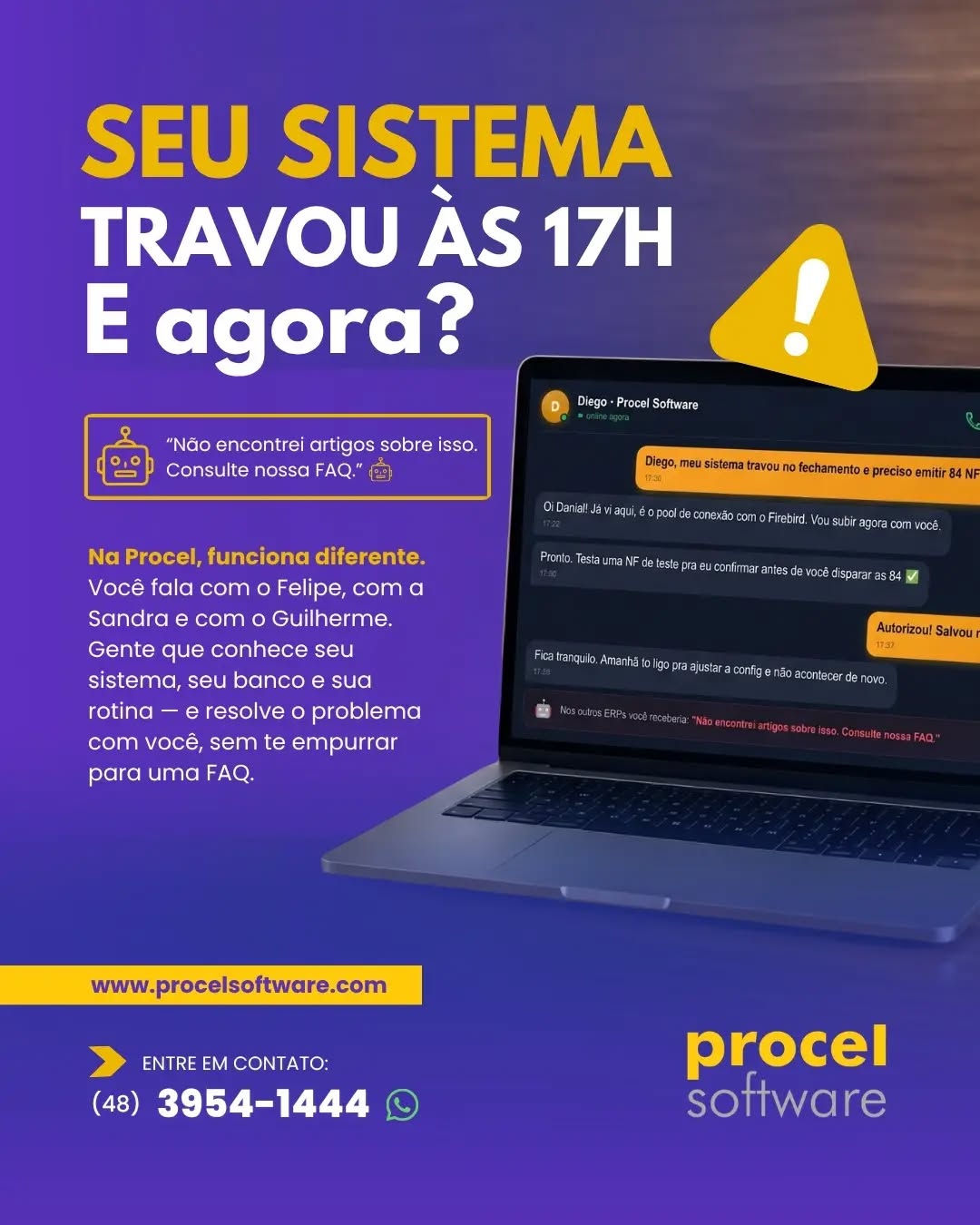 Seu ERP travou às 17h. E agora?