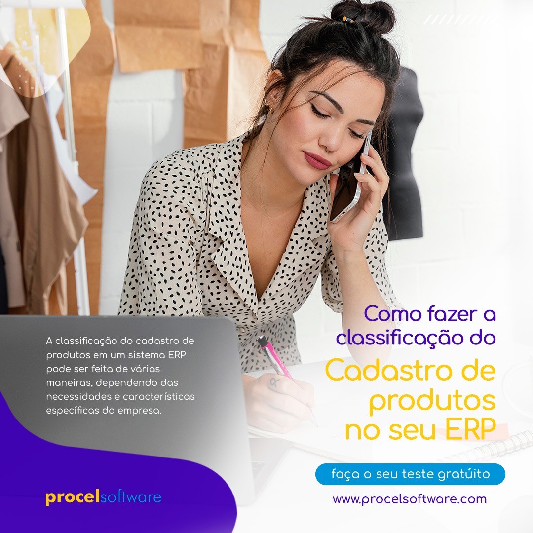 Como fazer a classificação do cadastro de produtos no ERP