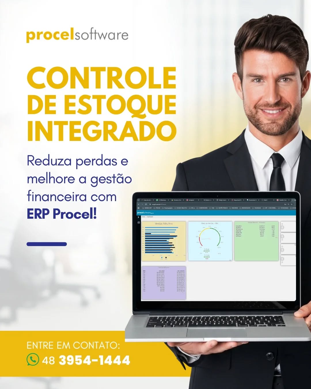 📦 3 Benefícios do controle de estoque integrado ao ERP Procel
