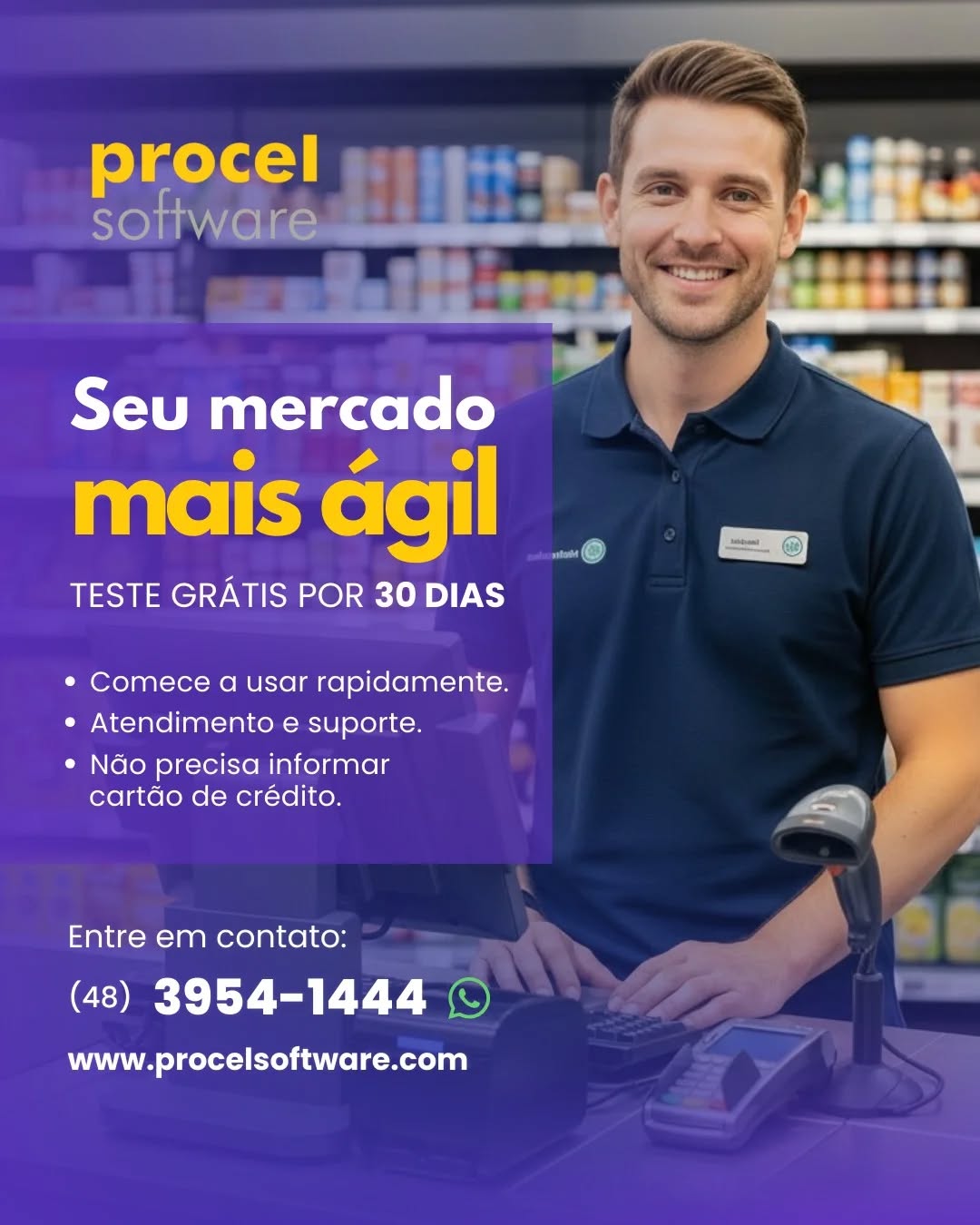 Dono de minimercado, e quer simplificar sua gestão com eficiência e praticida...