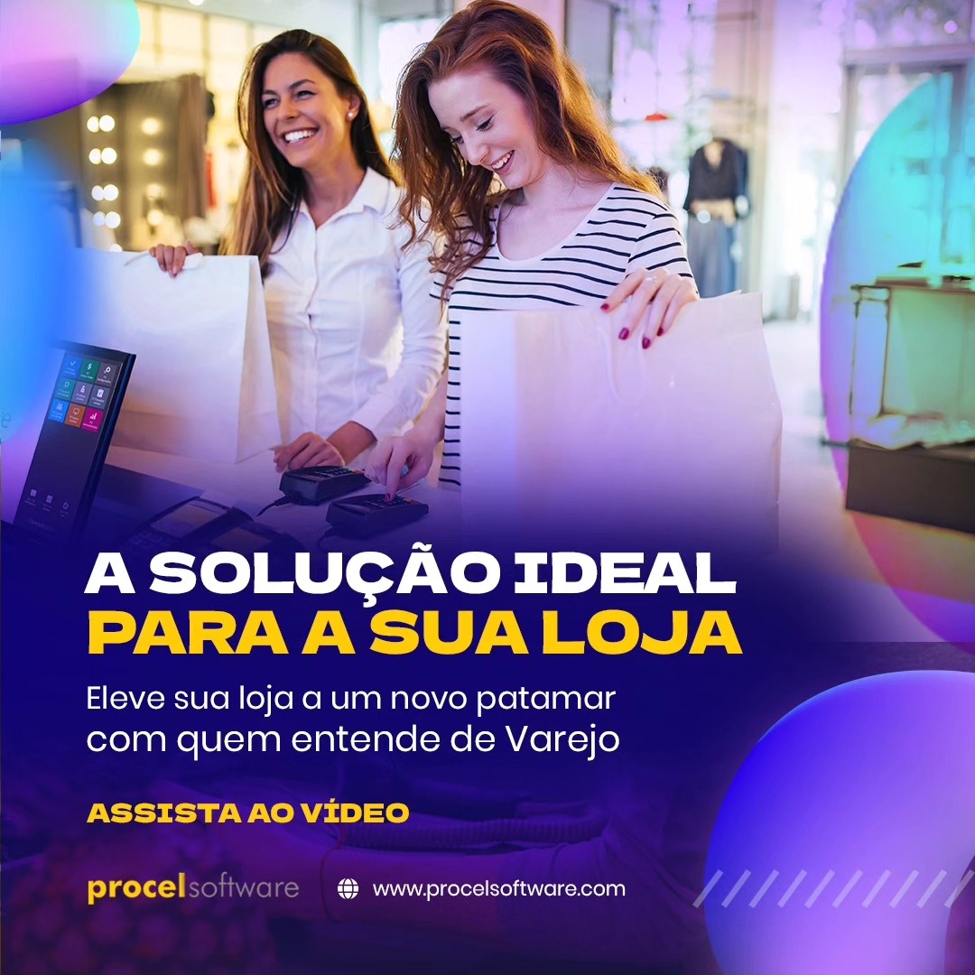 Eleve sua loja a um novo patamar com a Procel! 🚀 Nossa solução ERP proporcio...