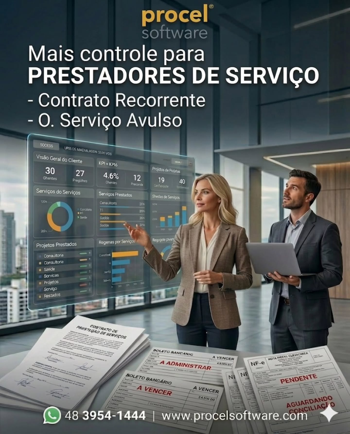 -Contratos mensais recorrentes para gerenciar?